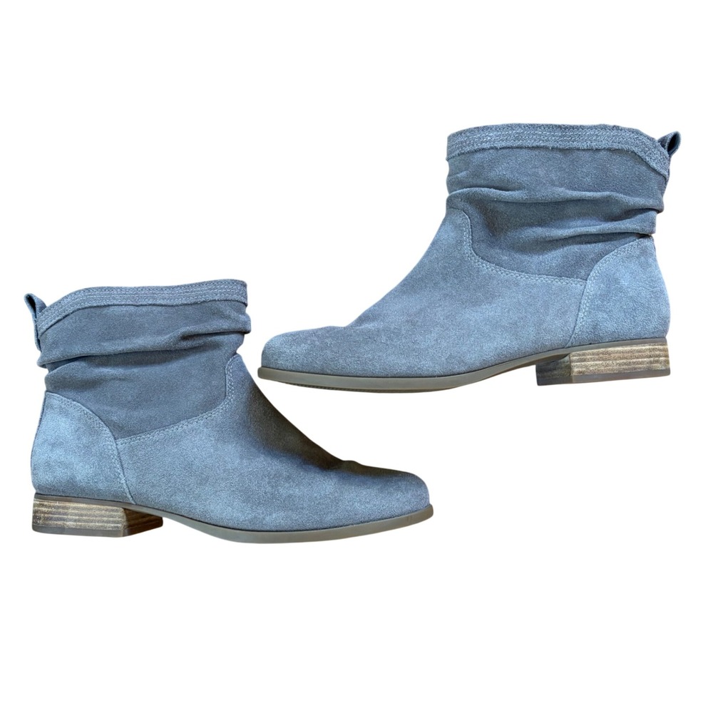 Koolaburra by UGG Lorelei Gray Taupe Suede Slouchy Ankle Boots Booties Sz 10